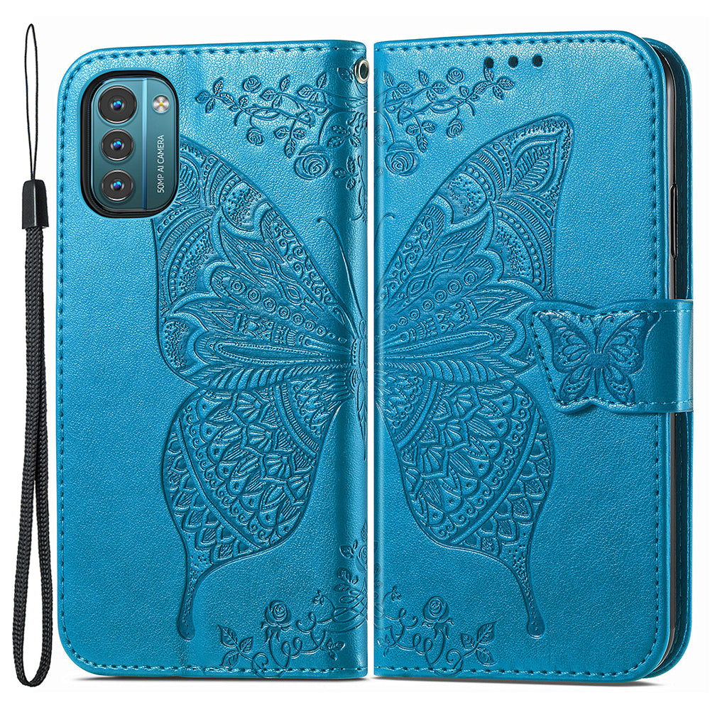 For Nokia G21 4G G11 4G Imprinted Butterfly Pattern PU Leather Phone Case Stand Book Design Wallet Flip Magnetic Cover For Nokia G21 4G G11 4G Imprinted Butterfly Pattern PU Leather Phone Case Stand Book Design Wallet Flip Magnetic Cover